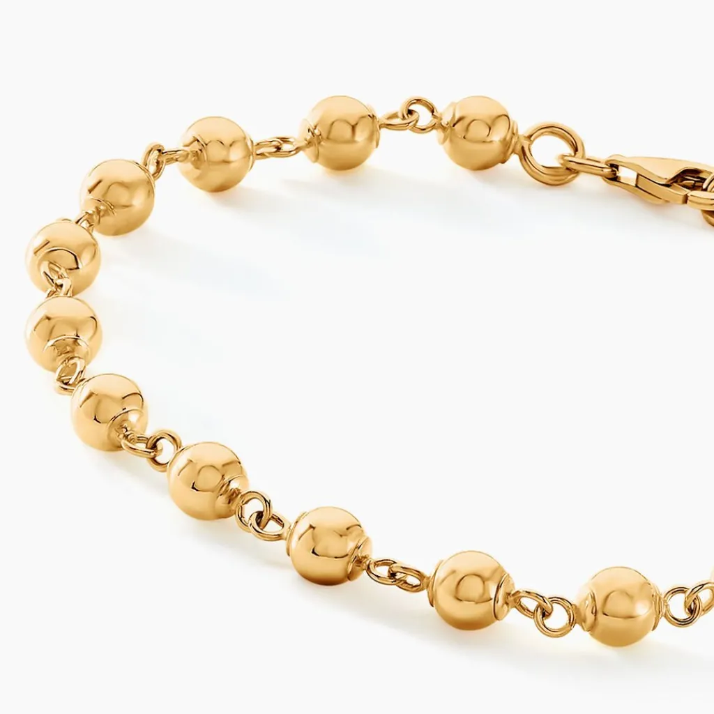 Histoire d'Or Bracelet Diona Diona Maille Boule Or Jaune Discount