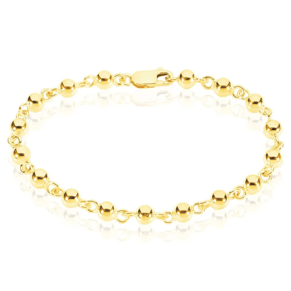 Histoire d'Or Bracelet Diona Maille Boule Or Jaune Sale
