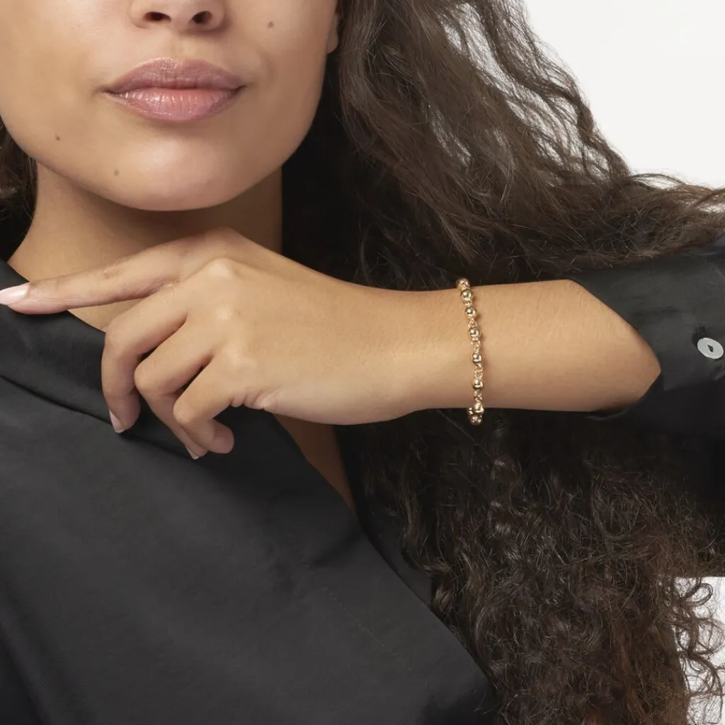 Histoire d'Or Bracelet Diona Maille Boule Or Jaune Sale