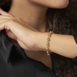 Histoire d'Or Bracelet Diona Maille Boule Or Jaune Sale
