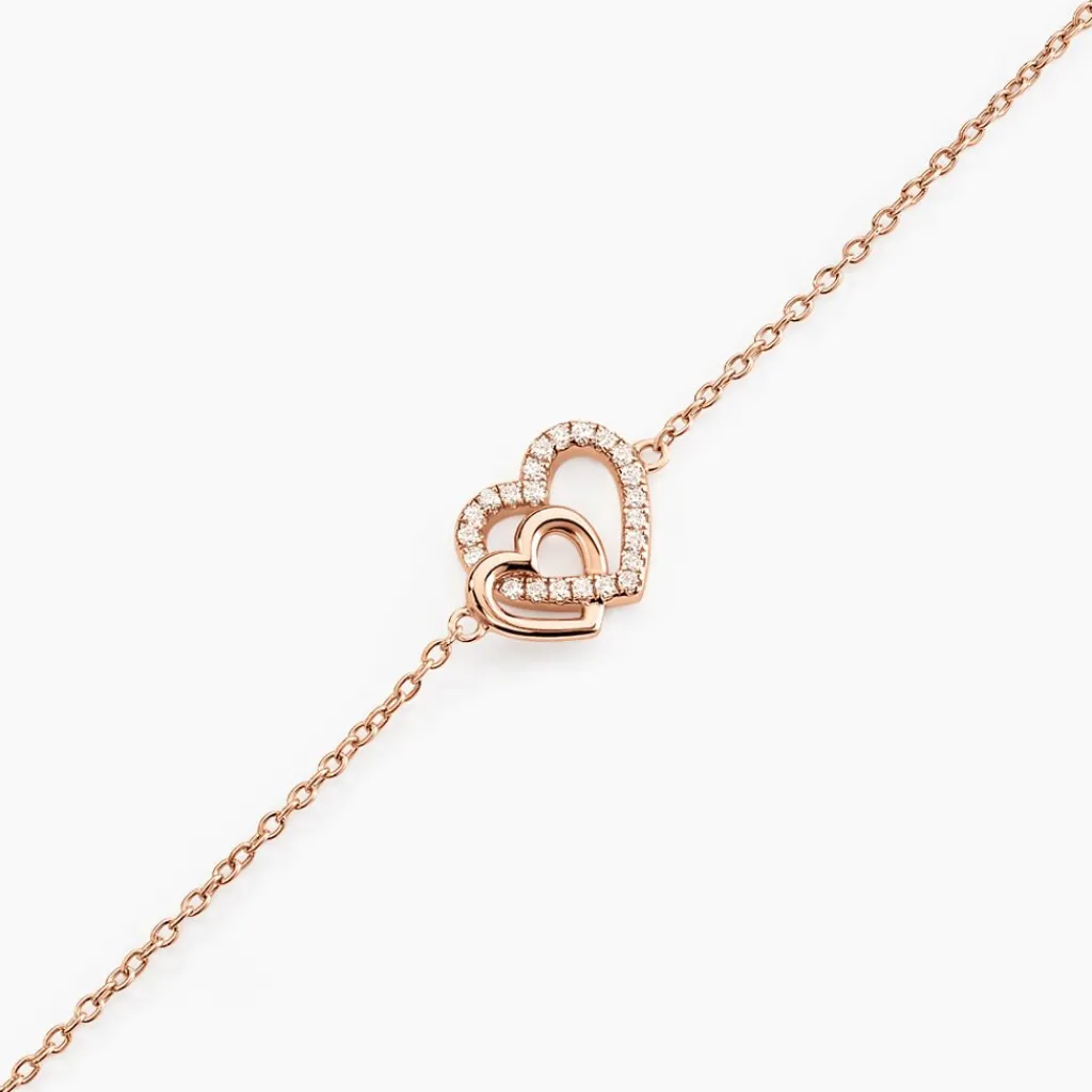 Histoire d'Or Bracelet Donatiane Argent Rose Oxyde De Zirconium argent rose oxyde zirconium Hot