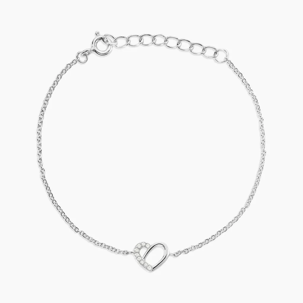 Histoire d'Or Bracelet Dorthea Argent Blanc Oxyde De Zirconium Sale