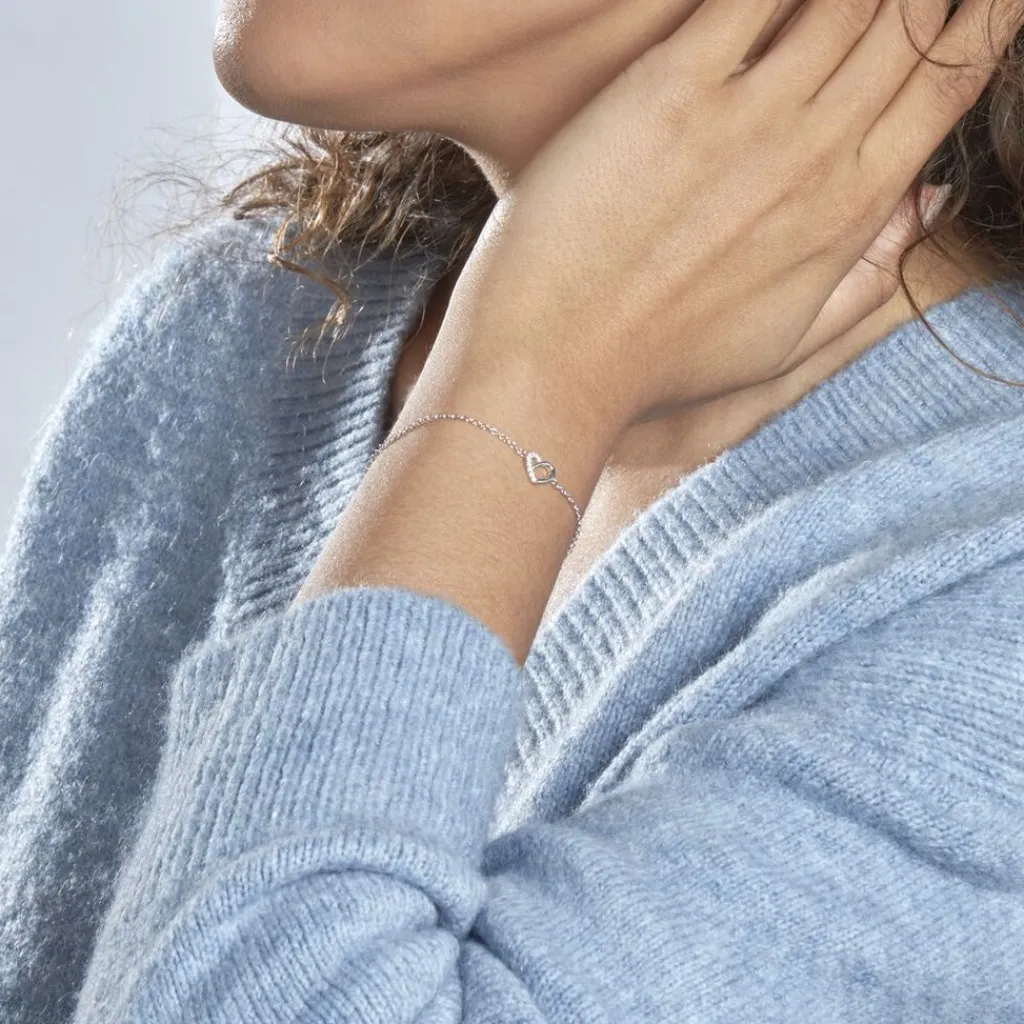 Histoire d'Or Bracelet Dorthea Argent Blanc Oxyde De Zirconium Sale