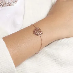 Histoire d'Or Bracelet Douglas Argent Rose Oxyde De Zirconium Discount