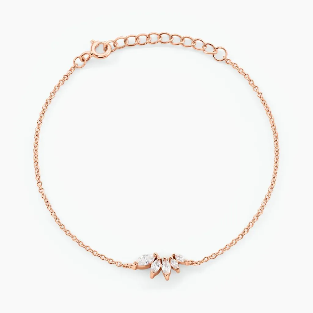 Histoire d'Or Bracelet Duchesse De Zirconium argent rose oxyde Discount