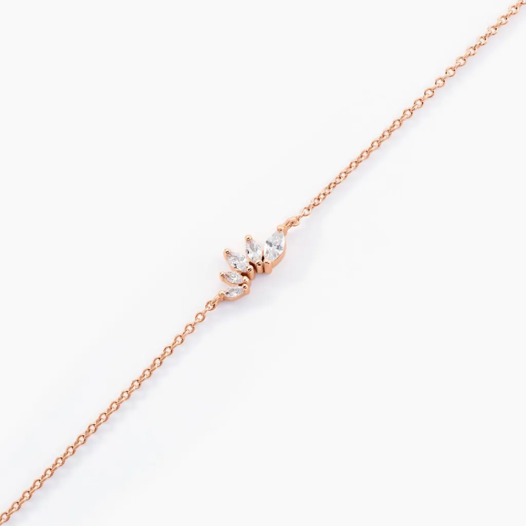 Histoire d'Or Bracelet Duchesse De Zirconium argent rose oxyde Discount