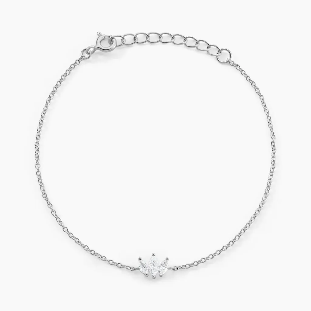 Histoire d'Or Bracelet Duchesse De Zirconium argent blanc oxyde Online