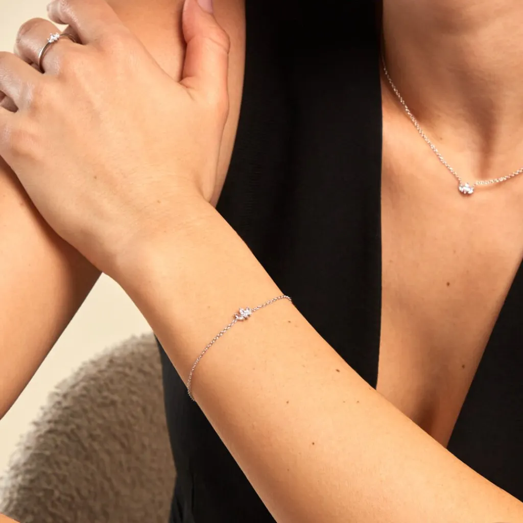 Histoire d'Or Bracelet Duchesse De Zirconium argent blanc oxyde Online