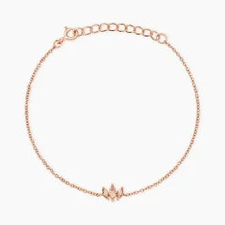 Histoire d'Or Bracelet Duchesse Argent Rose Oxyde De Zirconium Hot