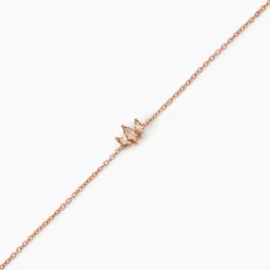 Histoire d'Or Bracelet Duchesse Argent Rose Oxyde De Zirconium Hot