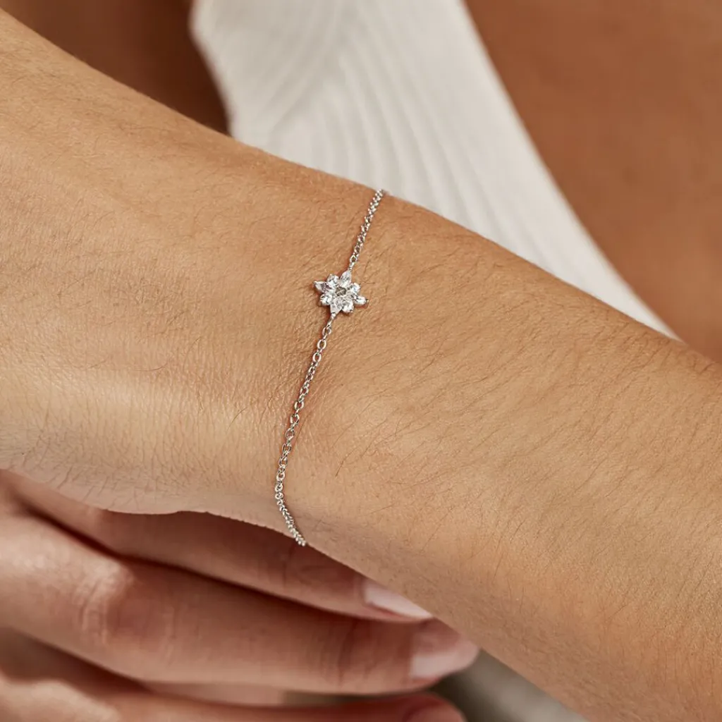 Histoire d'Or Bracelet Eclat Argent Blanc Oxyde De Zirconium Hot