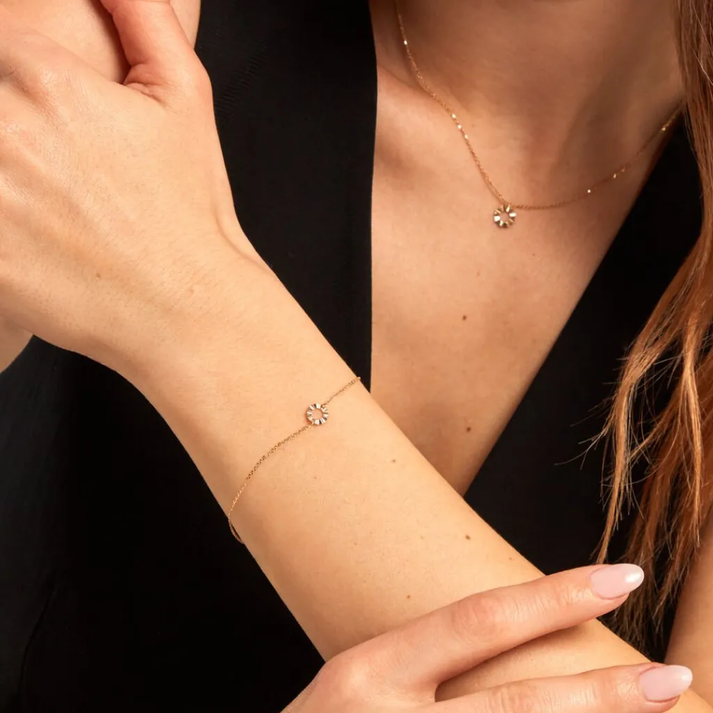 Histoire d'Or Bracelet Eclats Solaires Or Jaune Sale