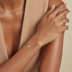 Histoire d'Or Bracelet Eclosion Precieuse Or Jaune Oxyde De Zirconium Best