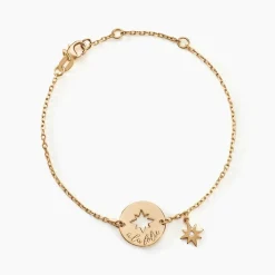 Histoire d'Or Bracelet Edythe Plaqué Or Jaune Oxyde De Zirconium New