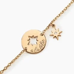 Histoire d'Or Bracelet Edythe Plaqué Or Jaune Oxyde De Zirconium New