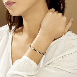 Histoire d'Or Bracelet Ehud Argent Bicolore Discount