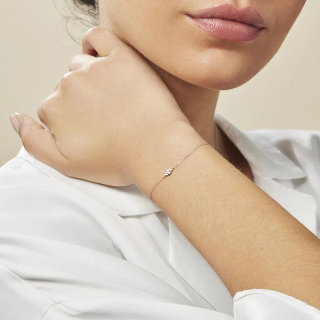 Histoire d'Or Bracelet Eirena Or Blanc Diamant New