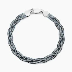 Histoire d'Or Bracelet Elae Argent Bicolore argent blanc Sale