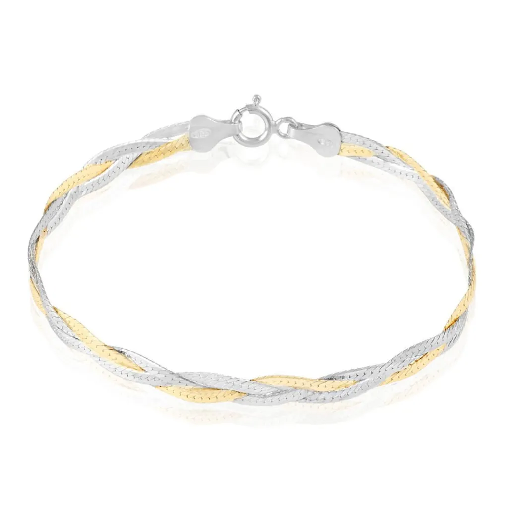 Histoire d'Or Bracelet Elae argent bicolore Outlet
