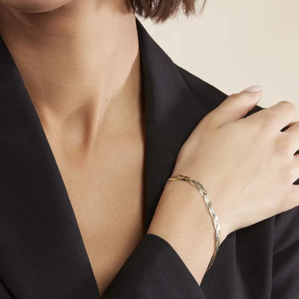 Histoire d'Or Bracelet Elae argent bicolore Outlet