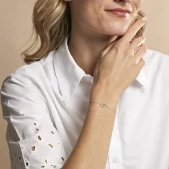 Histoire d'Or Bracelet Eliana Or Jaune Topaze Oxyde De Zirconium or jaune topaze bleu sky New