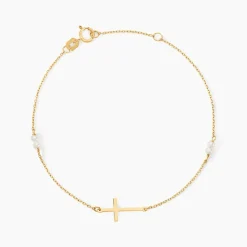 Histoire d'Or Bracelet Elsabeth Or Jaune Perle De Culture Best