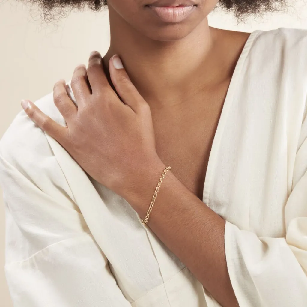 Histoire d'Or Bracelet Elviaae Maille Jaseron Or Jaune Outlet