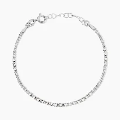 Histoire d'Or Bracelet Emna Argent Blanc Pierre De Synthese Discount