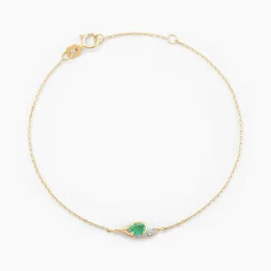 Histoire d'Or Bracelet Emotion Or Jaune Emeraude Diamant or jaune émeraude Clearance