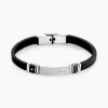 Histoire d'Or Bracelet Eric Acier Blanc Pierre De Synthese Hot