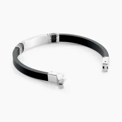 Histoire d'Or Bracelet Eric Acier Blanc Pierre De Synthese Hot