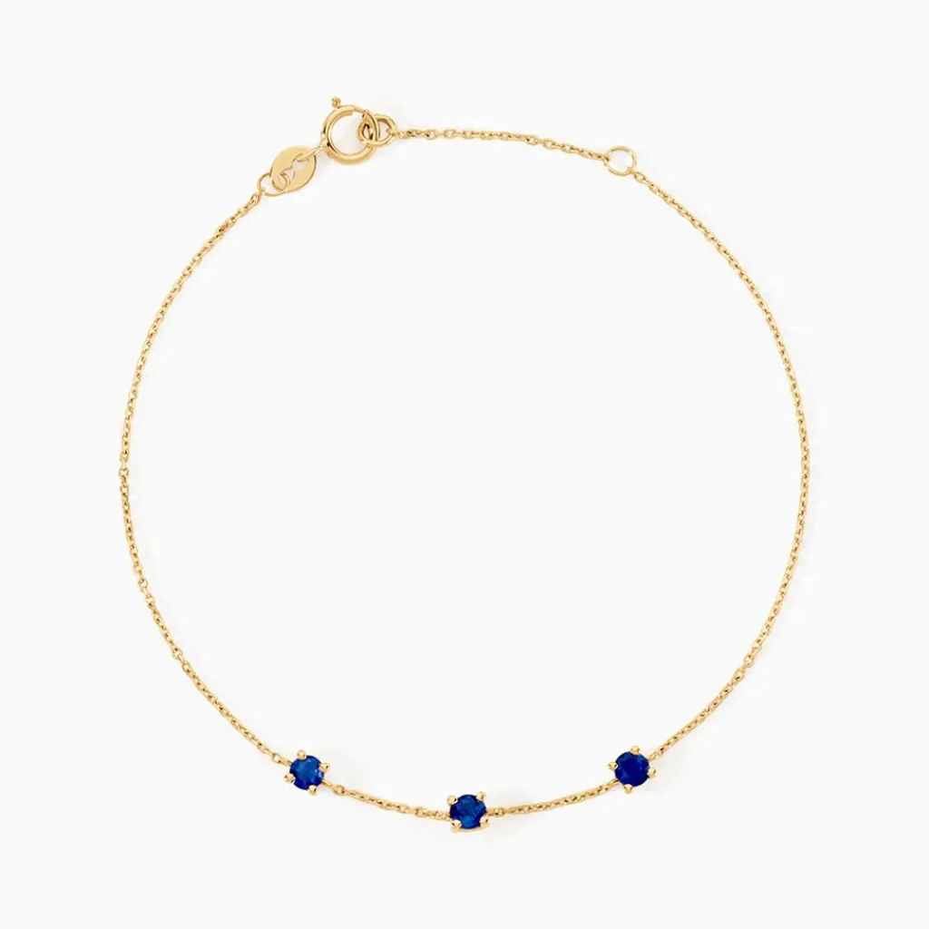 Histoire d'Or Bracelet Esmerald Rendez-Vous Or Jaune Saphir Best