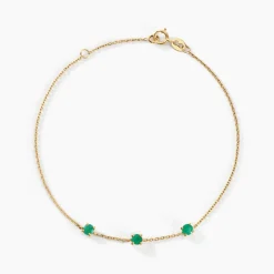 Histoire d'Or Bracelet Esmerald Rendez-vous Or Jaune Emeraude