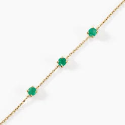 Histoire d'Or Bracelet Esmerald Rendez-vous Or Jaune Emeraude