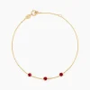 Histoire d'Or Bracelet Esmerald Rendez-Vous Or Jaune Rubis Discount
