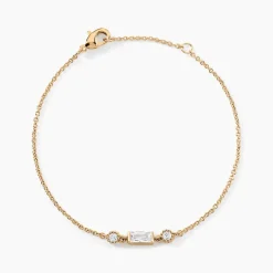 Histoire d'Or Bracelet Estela Plaque Or Jaune Oxyde De Zirconium Best