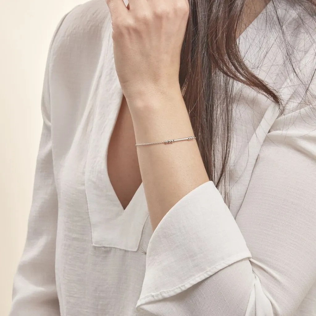 Histoire d'Or Bracelet Eucleia Argent Blanc Best