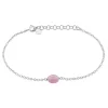 Histoire d'Or Bracelet Evren Argent Blanc Quartz Rose Hot