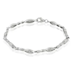 Histoire d'Or Bracelet Evy Argent Blanc Oxyde De Zirconium Hot