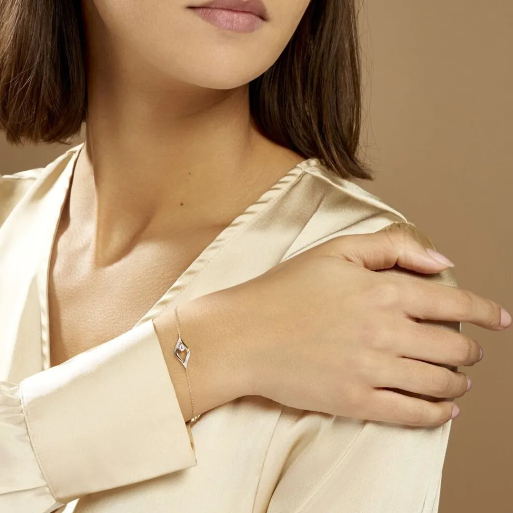 Histoire d'Or Bracelet Eye Or Jaune Oxyde De Zirconium Online