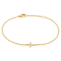 Histoire d'Or Bracelet Fatos Plaqué Or Jaune Oxyde De Zirconium Hot