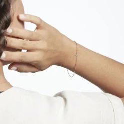 Histoire d'Or Bracelet Fatos Plaqué Or Jaune Oxyde De Zirconium Hot