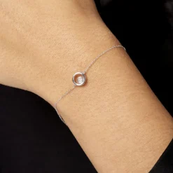 Histoire d'Or Bracelet Fidelia Or Blanc Diamant New