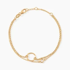 Histoire d'Or Bracelet Flo Plaqué Or Jaune Oxyde De Zirconium Discount