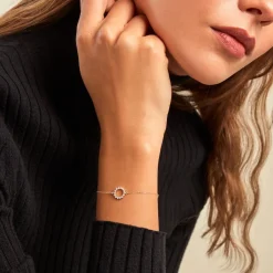 Histoire d'Or Bracelet Flurry Or Jaune Oxyde De Zirconium Hot