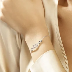 Histoire d'Or Bracelet Folia Argent Blanc