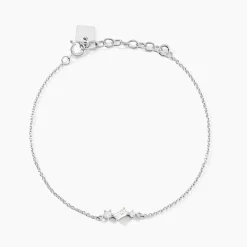Histoire d'Or Bracelet Galla Argent Blanc Oxyde De Zirconium Best
