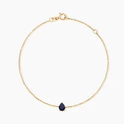 Histoire d'Or Bracelet Gathbiyya Or Jaune Saphir Hot