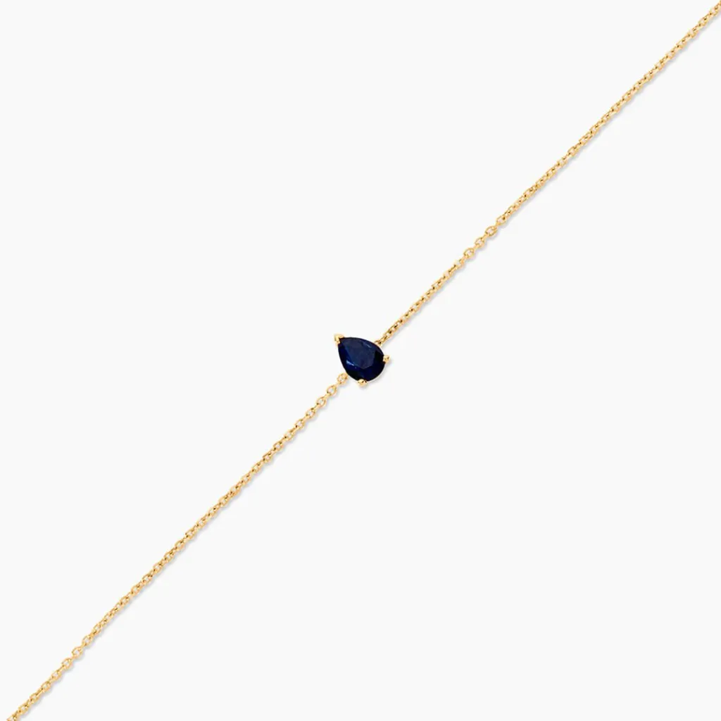 Histoire d'Or Bracelet Gathbiyya Or Jaune Saphir Hot