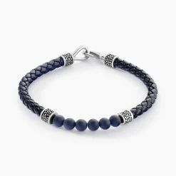 JOURDAN Bracelet Genaelleae Acier Blanc Agate Clearance